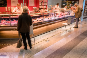 Einkaufszentrum während der Covid19 Krise. Einkaufszentrum während der Covid19 Krise.